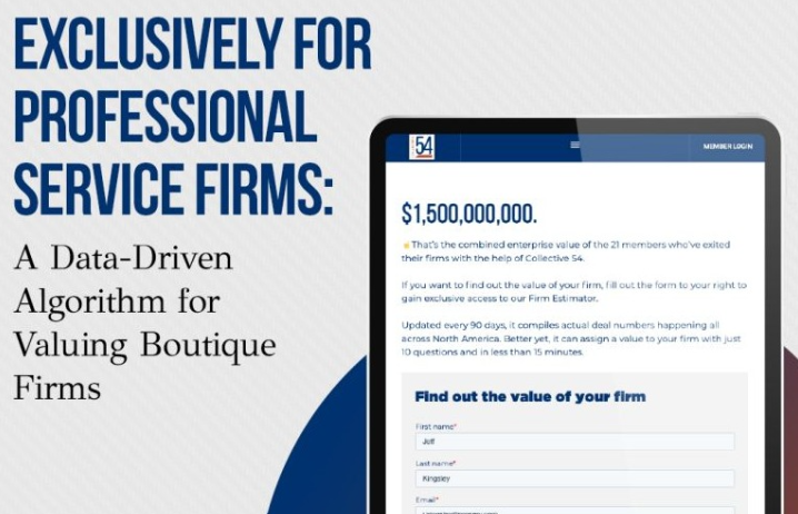 Collective 54 Defines the Standard for Valuing Boutique Professional Services Firms