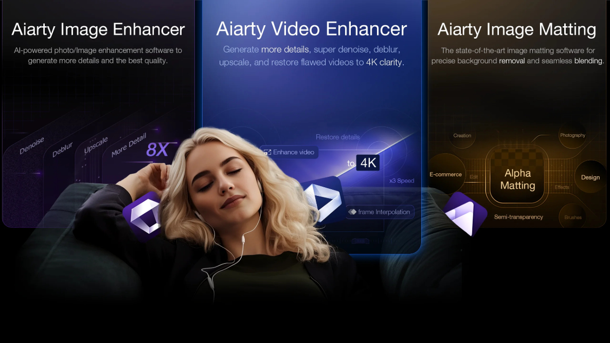 Aiarty Helps Content Creators Upgrade AI-Generated and Low-Quality Media Faster, Without Complex Post-Production