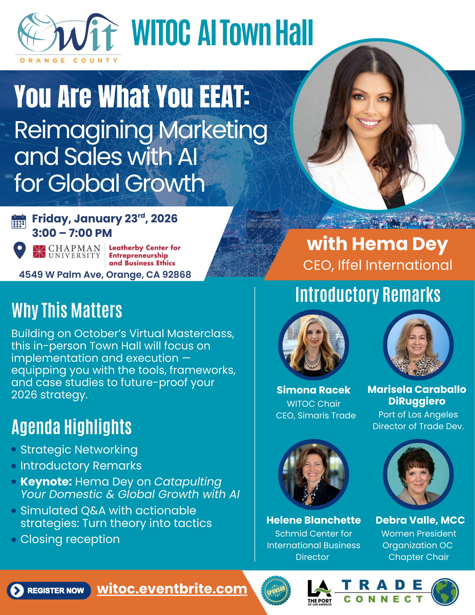 Iffel International Announces CEO Hema Dey as Keynote Speaker for 2026 WITOC AI Town Hall