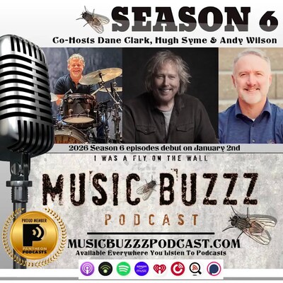 Music Buzzz Podcast Kicks Off Season 6 with Legendary Guitarist and All-Star Guest Lineup for 2026