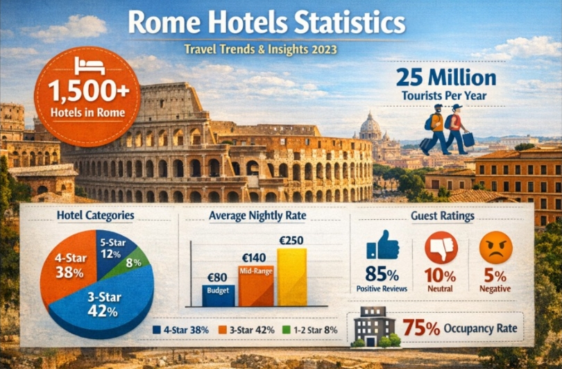 Rome Hotels Reveals Booking Market Statistics: Pricing Trends & Demand Forecast for 2026